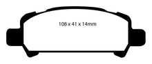 Laden Sie das Bild in den Galerie-Viewer, EBC 02-06 Subaru Baja 2.5 Redstuff Rear Brake Pads