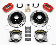 Laden Sie das Bild in den Galerie-Viewer, Wilwood Dynapro Dust-Boot P/S Park Brake Kit Drilled Red New Big Ford 2.50in Offset