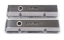 Laden Sie das Bild in den Galerie-Viewer, Edelbrock Valve Cover Elite II Series Chevrolet 1959-1986 262-400 CI V8 Low Polished