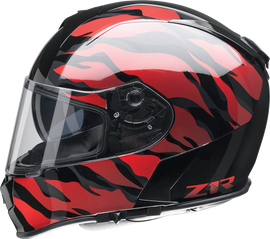 Z1R Warrant Helmet - Panthera - Black/Red - 2XL 010115210