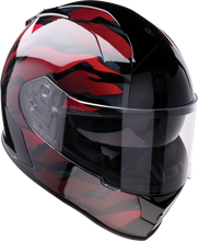 Carica l&#39;immagine nel visualizzatore di Gallery, Z1R Warrant Helmet - Panthera - Black/Red - 2XL 010115210