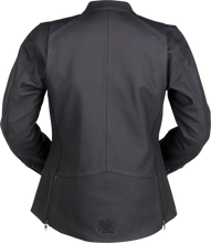 गैलरी व्यूवर में इमेज लोड करें, Z1R Women&#39;s Matchlock Leather Jacket - Black - 3W 2813-1032