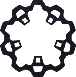 LYNDALL RACING BRAKES LLC Rotor with Gas Slots - Prodigy/Enforcer - Black - 11.8