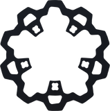 LYNDALL RACING BRAKES LLC Rotor with Gas Slots - Prodigy/Enforcer - Black - 11.8