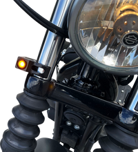 Load image into Gallery viewer, JOKER MACHINE Turn Signal - 39 mm - Amber - Black 05-220-1