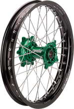 Load image into Gallery viewer, MOOSE RACING SX-1 Complete Wheel - Rear - Black Wheel/Green Hub - 18&quot; x 2.15&quot; KR-21518BKGN