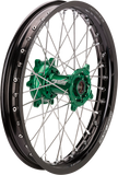 MOOSE RACING SX-1 Complete Wheel - Rear - Black Wheel/Green Hub - 18