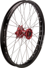 Load image into Gallery viewer, MOOSE RACING SX-1 Complete Wheel - Front - Black Wheel/Red Hub - 21&quot; x 1.60&quot; BF-160-21BKRD