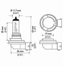 गैलरी व्यूवर में इमेज लोड करें, Hella Bulb H11 12V 55W Pgj192 T4 Sb