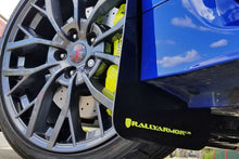 Carica l'immagine nel visualizzatore di Gallery, Rally Armor 15-18 Subaru WRX/STi Sedan UR Black Mud Flap w/ Green Logo
