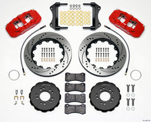 Carica l&#39;immagine nel visualizzatore di Gallery, Wilwood AERO6 Front Hat Kit 14.25 Drilled Red 2014-Up Corvette C7 w/Lines