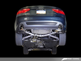 AWE Tuning Audi B8 A5 3.2L Touring Edition Exhaust System - Dual 3.5in Diamond Black Tips