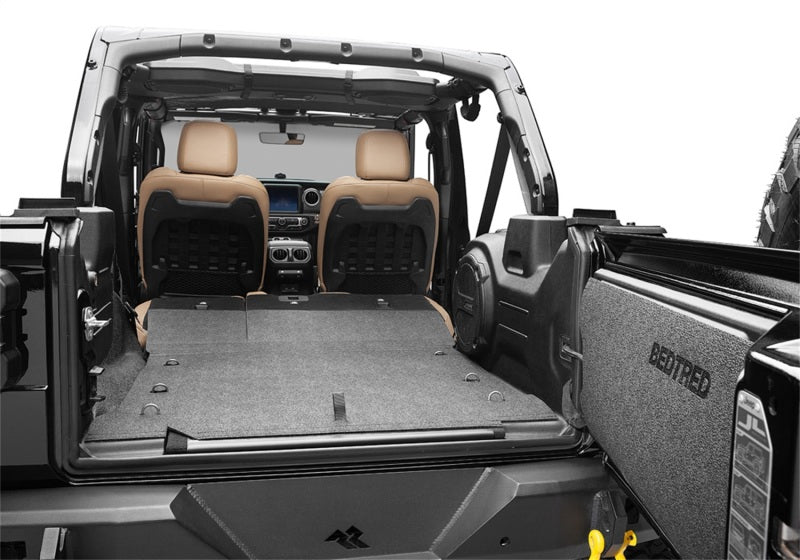BedRug 2018+ Jeep JL 4 Door BedTred 4pc Rear Cargo Kit (w/o Gap Hider)