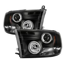 Carica l&#39;immagine nel visualizzatore di Gallery, Spyder Dodge Ram 1500 09-14 Projector Headlights Halogen- CCFL Halo LED - Blk PRO-YD-DR09-CCFL-BK