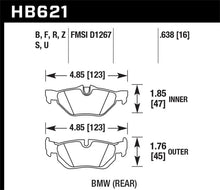 गैलरी व्यूवर में इमेज लोड करें, Hawk 08-11 BMW 128i / 10 BMW 323i / 07-11 BMW 328i / 07-11 BMW 328XI DTC-70 Race Rear Brake Pads
