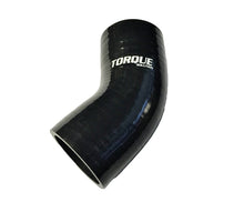 Carica l'immagine nel visualizzatore di Gallery, Torque Solution 45 Degree Silicone Elbow: 4 inch Black Universal