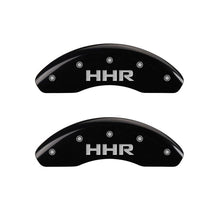 Cargar imagen en el visor de la galería, MGP Front set 2 Caliper Covers Engraved Front HHR Black finish silver ch