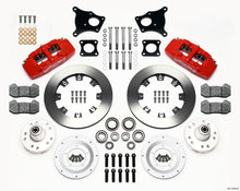 गैलरी व्यूवर में इमेज लोड करें, Wilwood Dynapro 6 Front Hub Kit 12.19in Red AMC 71-76 OE Disc w/o Bendix Brakes