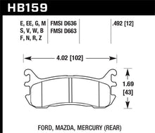 Charger l'image dans la galerie, Hawk 94-05 Miata / 01-05 Normal Suspension Blue 9012 Race Rear Brake Pads (D636)