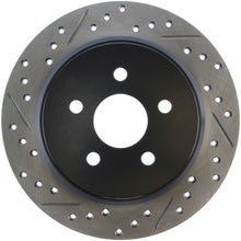 Laden Sie das Bild in den Galerie-Viewer, StopTech 03-09 Chrysler PTCruiser Tur / 03-05 Dodge Neon SRT-4 Rear Right Slotted &amp; Drilled Rotor