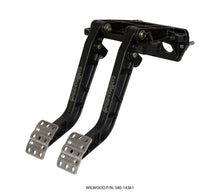 Carica l&#39;immagine nel visualizzatore di Gallery, Wilwood Adjustable-Tandem Dual Pedal - Brake / Clutch - Fwd. Swing Mount - 7.0:1 - Black E-Coat