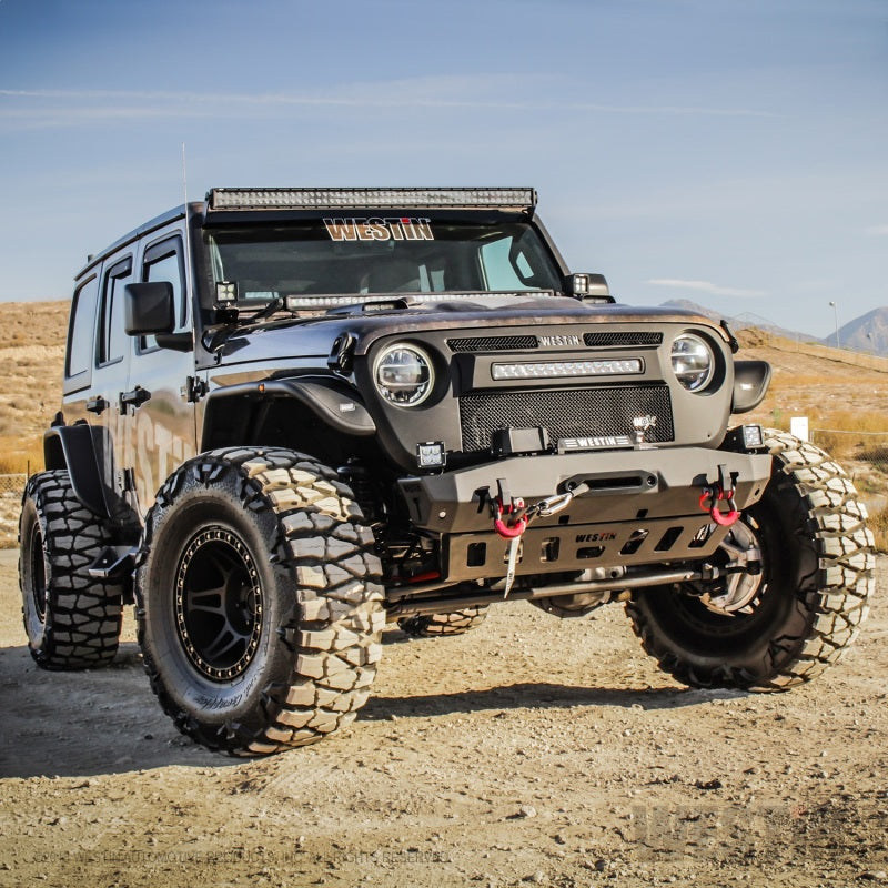 Westin 18-20 Jeep Wrangler JL / 20 Gladiator Tube Fenders - Front - Textured Black - 2to4wheels