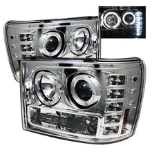 Cargar imagen en el visor de la galería, Spyder GMC Sierra 1500/2500/3500 07-13 Projector Headlights LED Halo- LED Chrome PRO-YD-GS07-HL-C
