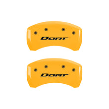 Charger l&#39;image dans la galerie, MGP 4 Caliper Covers Engraved Front &amp; Rear With out stripes/Dart Yellow finish black ch