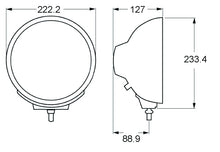 गैलरी व्यूवर में इमेज लोड करें, Hella Rallye 4000 series BlackEuro Beam 12V Halogen Lamp with Position Lamp