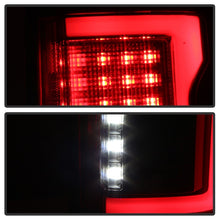 Laden Sie das Bild in den Galerie-Viewer, Spyder 15-18 Ford F-150 Light Bar LED Tail Lights (w/Blind Spot) - Black (ALT-YD-FF15015BS-LBLED-BK)