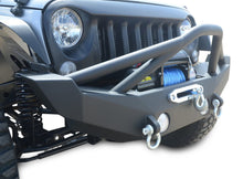 Load image into Gallery viewer, DV8 Offroad 07-18 Jeep Wrangler JK/JL FS-12 Mid Length Steel Front Bumper w/ Fog Lights