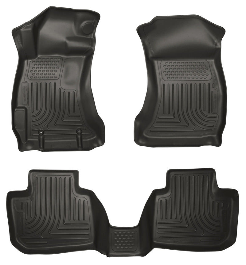 Husky Liners 14 Subaru Forester Weatherbeater Black Front & 2nd Seat Floor Liners - 2to4wheels