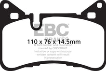 Laden Sie das Bild in den Galerie-Viewer, EBC 14 Mercedes-Benz C63 AMG (W204) 6.2 Redstuff Rear Brake Pads