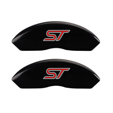 Charger l&#39;image dans la galerie, MGP 4 Caliper Covers Engraved Front &amp; Rear No bolts/ST Black finish silver ch