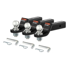 Carica l&#39;immagine nel visualizzatore di Gallery, Curt Loaded Ball Mounts w/1-7/8in Balls (2in Shank 3500lbs 2in Drop 3-Pack)