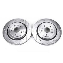 Carica l&#39;immagine nel visualizzatore di Gallery, Power Stop 16-18 Cadillac ATS Rear Evolution Drilled &amp; Slotted Rotors - Pair