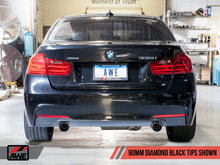 Cargar imagen en el visor de la galería, AWE Tuning BMW F3X 335i/435i Touring Edition Axle-Back Exhaust - Diamond Black Tips (90mm)