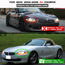 Laden Sie das Bild in den Galerie-Viewer, Spyder BMW Z4 03-08 Projector Headlights Halogen Model Only - LED Halo Black PRO-YD-BMWZ403-HL-BK