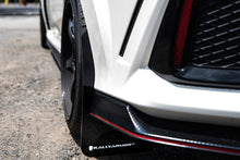 Carica l'immagine nel visualizzatore di Gallery, Rally Armor 17-18 Honda Civic Type R (Type R Only) UR Black Mud Flap w/ White Logo