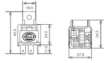 Charger l&#39;image dans la galerie, Hella Relay 12V 25A SPST 25A Fuse Bkt