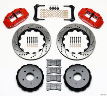 Carica l&#39;immagine nel visualizzatore di Gallery, Wilwood Narrow Superlite 4R Rear Kit 14.00in Drill Red 97-04 Corvette C5/Z06 05-13 C6