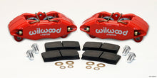 गैलरी व्यूवर में इमेज लोड करें, Wilwood DPHA Front Caliper &amp; Pad Kit Red Honda / Acura w/ 262mm OE Rotor