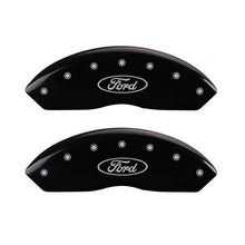 Charger l&#39;image dans la galerie, MGP 4 Caliper Covers Engraved Front &amp; Rear Oval Logo/Ford Black Finish Silver Char 2017 Ford Fusion