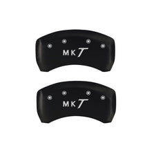 Cargar imagen en el visor de la galería, MGP 4 Caliper Covers Engraved Front Lincoln Engraved Rear MKT Red finish silver ch