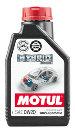 Motul 1L Hybrid Synthetic Motor Oil - 0W20 - Single image 1
