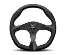 Carica l&#39;immagine nel visualizzatore di Gallery, Momo Quark Steering Wheel 350 mm - Black Poly/Black Spokes