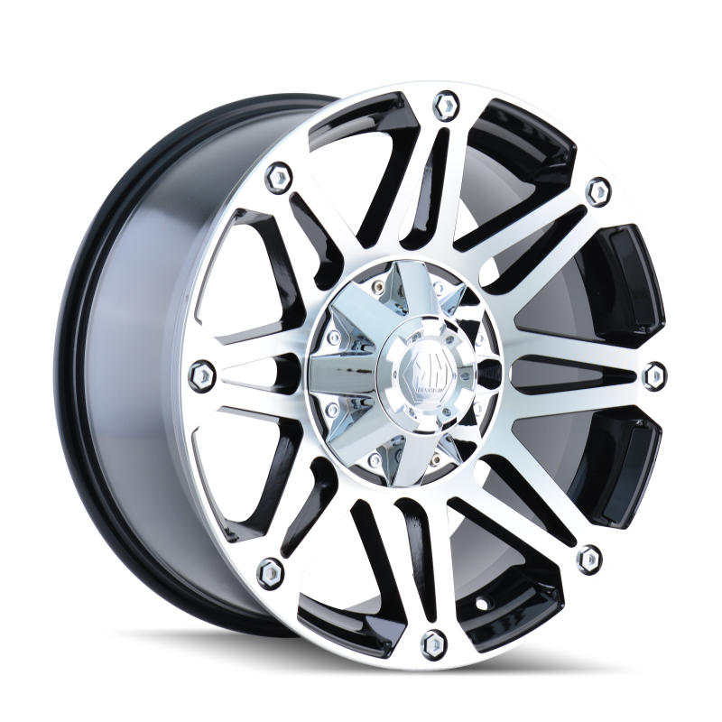 Mayhem 8010 Riot 17x8 / 5x127 BP / 10mm Offset / 87mm Hub Black/Machined Face Wheel