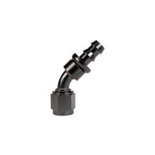 गैलरी व्यूवर में इमेज लोड करें, Fleece Performance Universal -8AN 45Deg to Hose Barb - Black