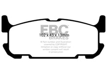 Laden Sie das Bild in den Galerie-Viewer, EBC 04-05 Mazda Miata MX5 1.8 (Sports Suspension) Yellowstuff Rear Brake Pads - 2to4wheels