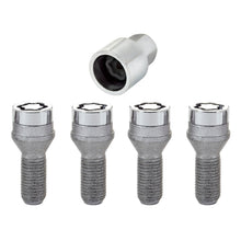 Laden Sie das Bild in den Galerie-Viewer, McGard Wheel Lock Bolt Set - 4pk. (Cone Seat) M14X1.5 / 17mm Hex / 27.5mm Shank Length - Chrome